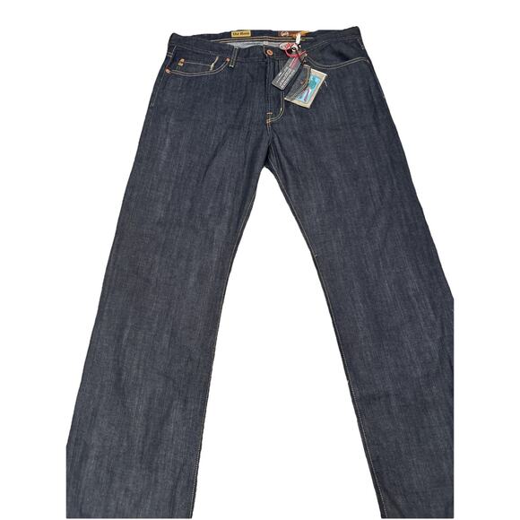 Adriano Goldschmied Jeans Mens 38 x 33 The Hero Dark Indigo Fit Distressed Denim